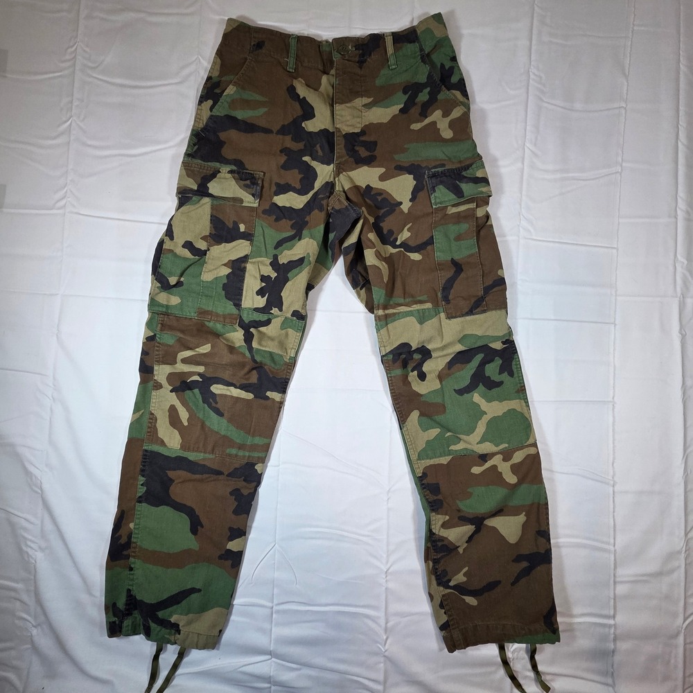 US Military Issue Woodland Camo BDU Cargo Pants Small Regular 8415-01-084-1709
